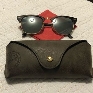 Ray-Ban Clubmaster Flash Lenses - Tortoise/Silver